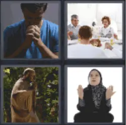 4 Pics 1 Word Man praying