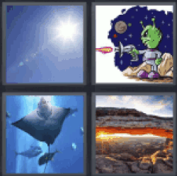 4 Pics 1 Word sunlight