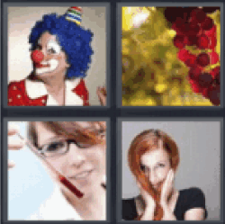 4 pics 1 word clown