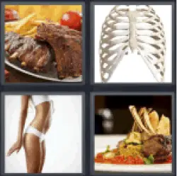4 Pics 1 Word meat chips
