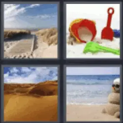 4-pics-1-word-sand