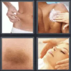 4 Pics 1 Word Measuring stomach fat
