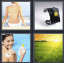 4 Pics 1 Word woman back