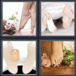 4 Pics 1 Word feet