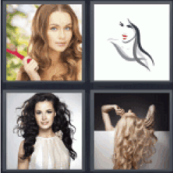 4 Pics 1 Word woman hair