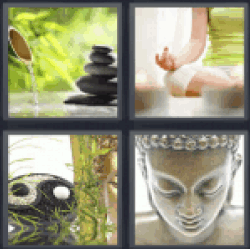 4 pics 1 word meditation