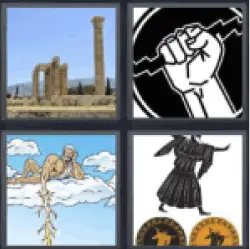 4 Pics 1 Word greek ruins