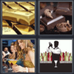 4 pics 1 word bars of gold