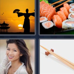 4 pics 1 word sushi salmon