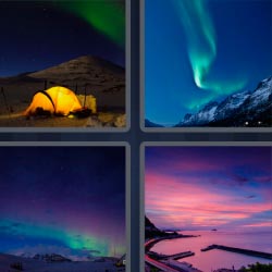 4 pics 1 word Colored sky