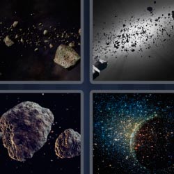 4 pics 1 word Space meteorites