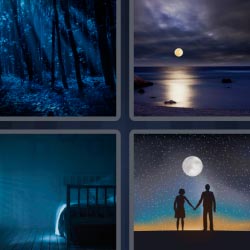 4 pics 1 word beach at night