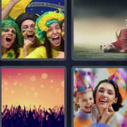 4 pics 1 word 9 letters costume, celebration, party