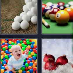 4 pics 1 word pool balls